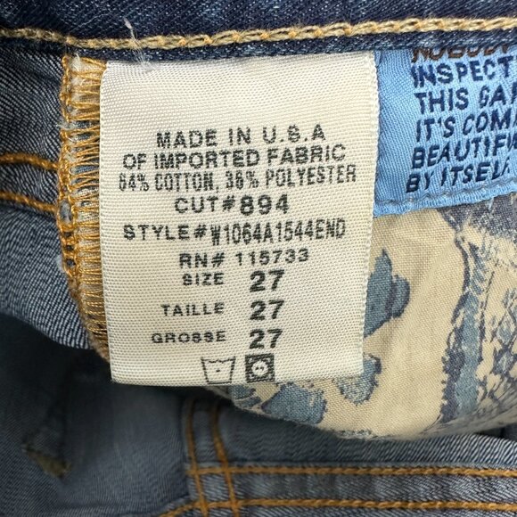 Gold & Sign Misfit Straight Women's size 27 Dark Wash Blue Denim Jeans - Picture 3 of 4